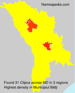Surname Clipca in Moldova