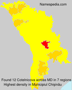 Surname Cotelnicova in Moldova
