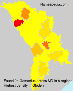 Surname Gamaniuc in Moldova