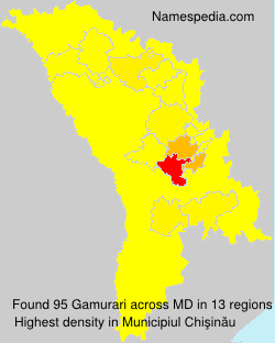 Surname Gamurari in Moldova