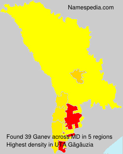 Surname Ganev in Moldova