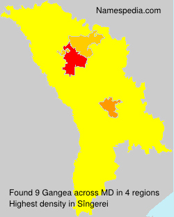Surname Gangea in Moldova