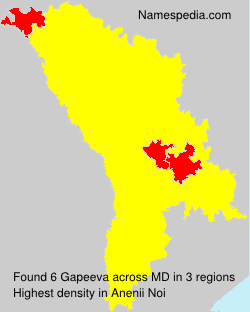 Surname Gapeeva in Moldova