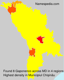 Surname Gaponenco in Moldova