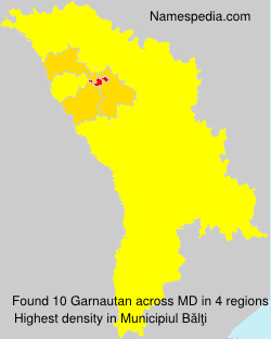 Surname Garnautan in Moldova