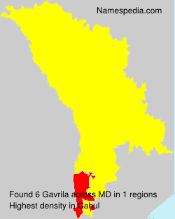 Surname Gavrila in Moldova