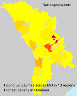Surname Gavrilas in Moldova