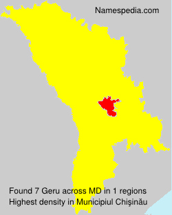 Surname Geru in Moldova