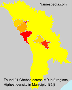 Surname Ghebos in Moldova