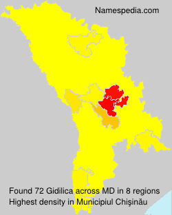Surname Gidilica in Moldova
