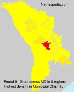 Surname Gratii in Moldova