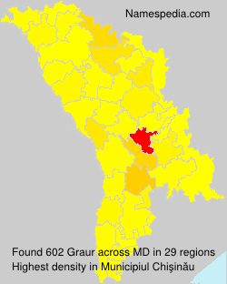 Surname Graur in Moldova