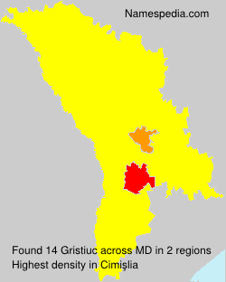 Surname Gristiuc in Moldova