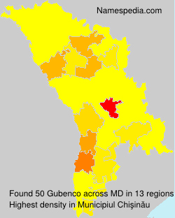 Surname Gubenco in Moldova