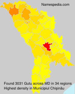 Surname Gutu in Moldova