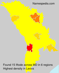 Surname Iftode in Moldova