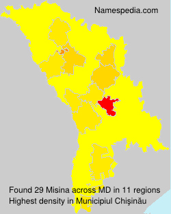 Surname Misina in Moldova