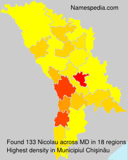 Surname Nicolau in Moldova