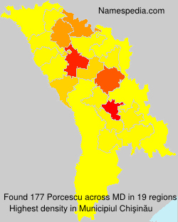 Surname Porcescu in Moldova