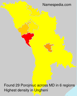 Surname Porojniuc in Moldova