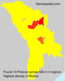 Surname Potoran in Moldova