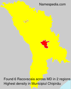 Surname Racovscaia in Moldova