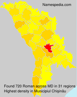 Surname Roman in Moldova