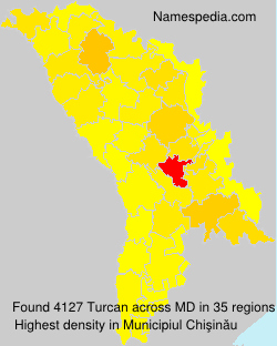 Surname Turcan in Moldova