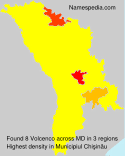 Surname Volcenco in Moldova
