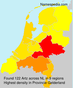 Surname Artz in Netherlands