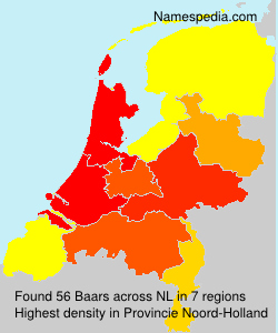Surname Baars in Netherlands