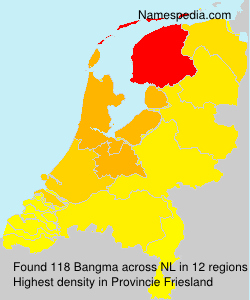 Surname Bangma in Netherlands
