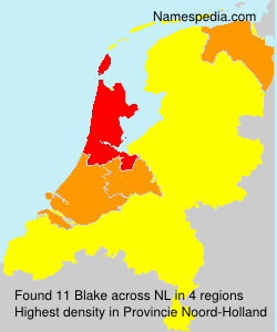 Surname Blake in Netherlands