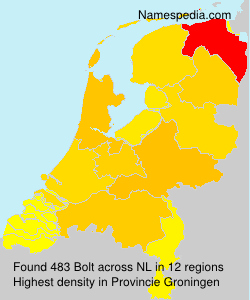 Surname Bolt in Netherlands