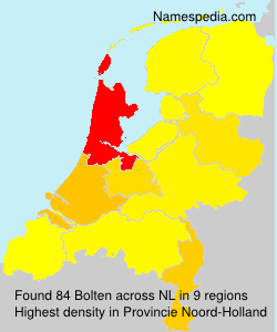 Surname Bolten in Netherlands