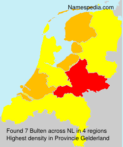 Surname Bulten in Netherlands