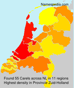 Surname Carels in Netherlands