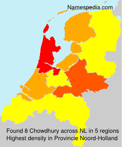 Surname Chowdhury in Netherlands