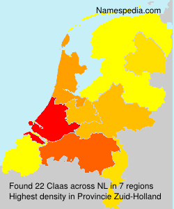 Surname Claas in Netherlands