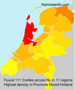 Surname Cordes in Netherlands