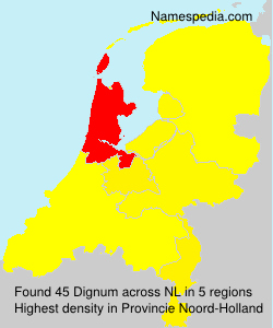 Surname Dignum in Netherlands
