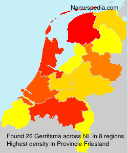 Surname Gerritsma in Netherlands