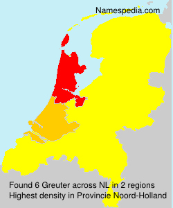 Surname Greuter in Netherlands