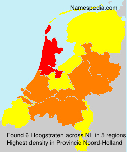 Surname Hoogstraten in Netherlands