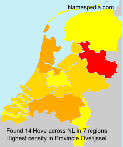 Surname Hove in Netherlands