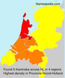 Surname Kaminska in Netherlands