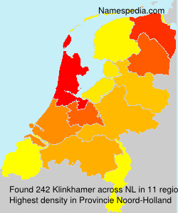 Surname Klinkhamer in Netherlands
