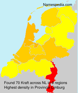 Surname Kraft in Netherlands