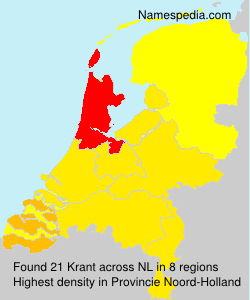 Surname Krant in Netherlands