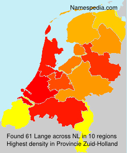 Surname Lange in Netherlands